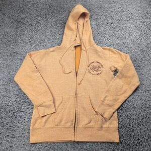 Western Connecticut State University Hoodie Adult Medium Orange Sweater Zip Up